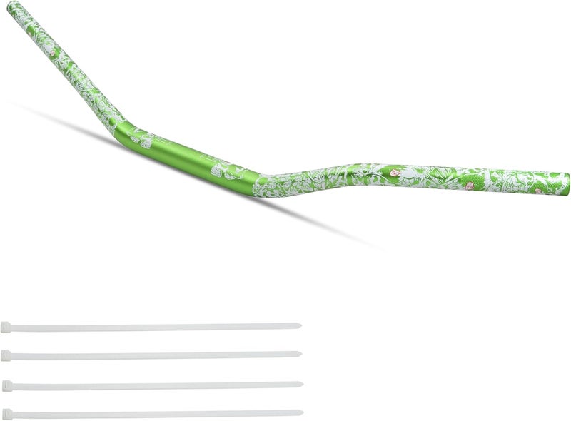 JXPANG Universal 28mm 1/1/8" Handle Bar For CRF KLX KX LTR TRX SX SXF EXC XCW Motocross Pit Dirt Bike Scooter ATV Quad Bike Grizzly Hawk 250 Bicycles (Green) - Image 1